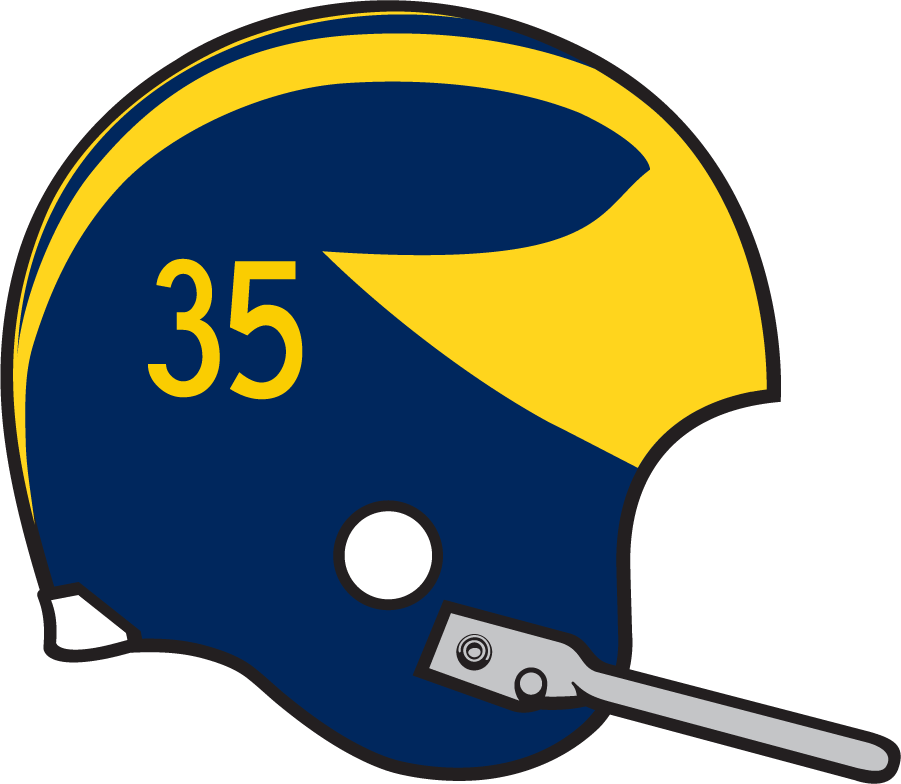 Michigan Wolverines 1959-1968 Helmet Logo iron on transfers for T-shirts